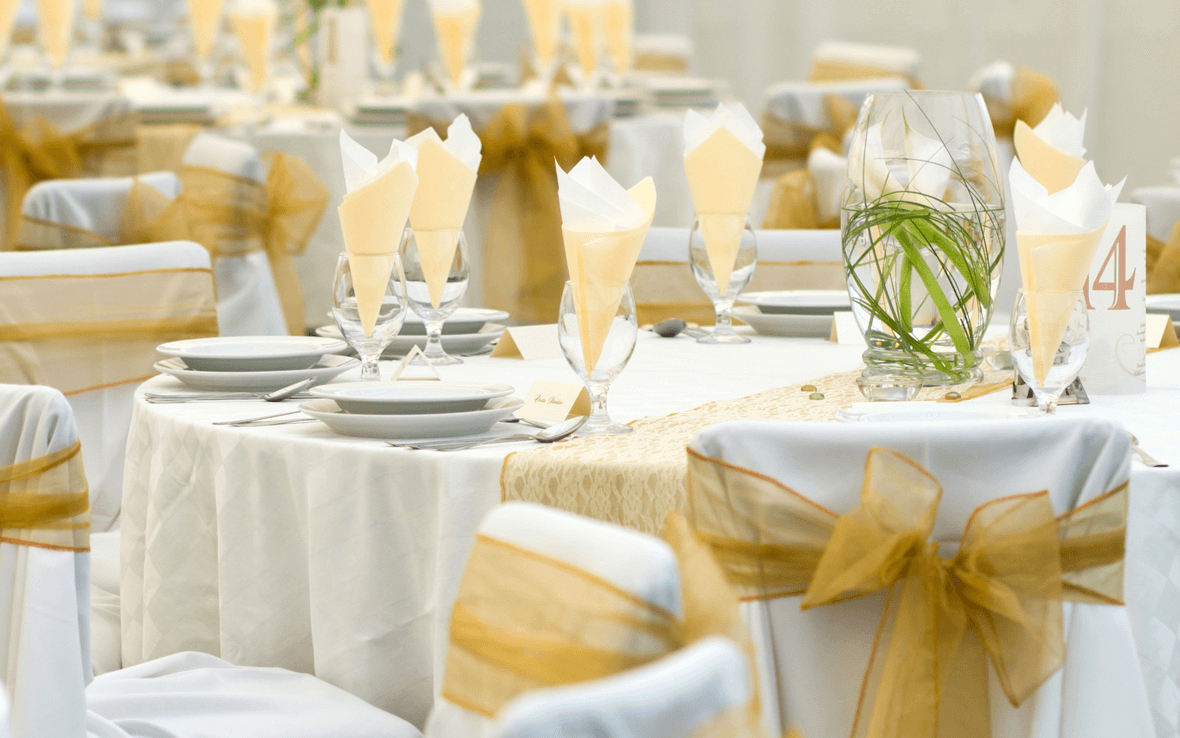 Luxury Hotel Table Setting with Linen